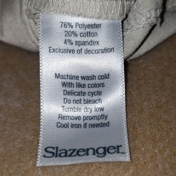 Slazenger Khaki Colored Long Golf‎ Bermuda Shorts - Picture 7 of 7